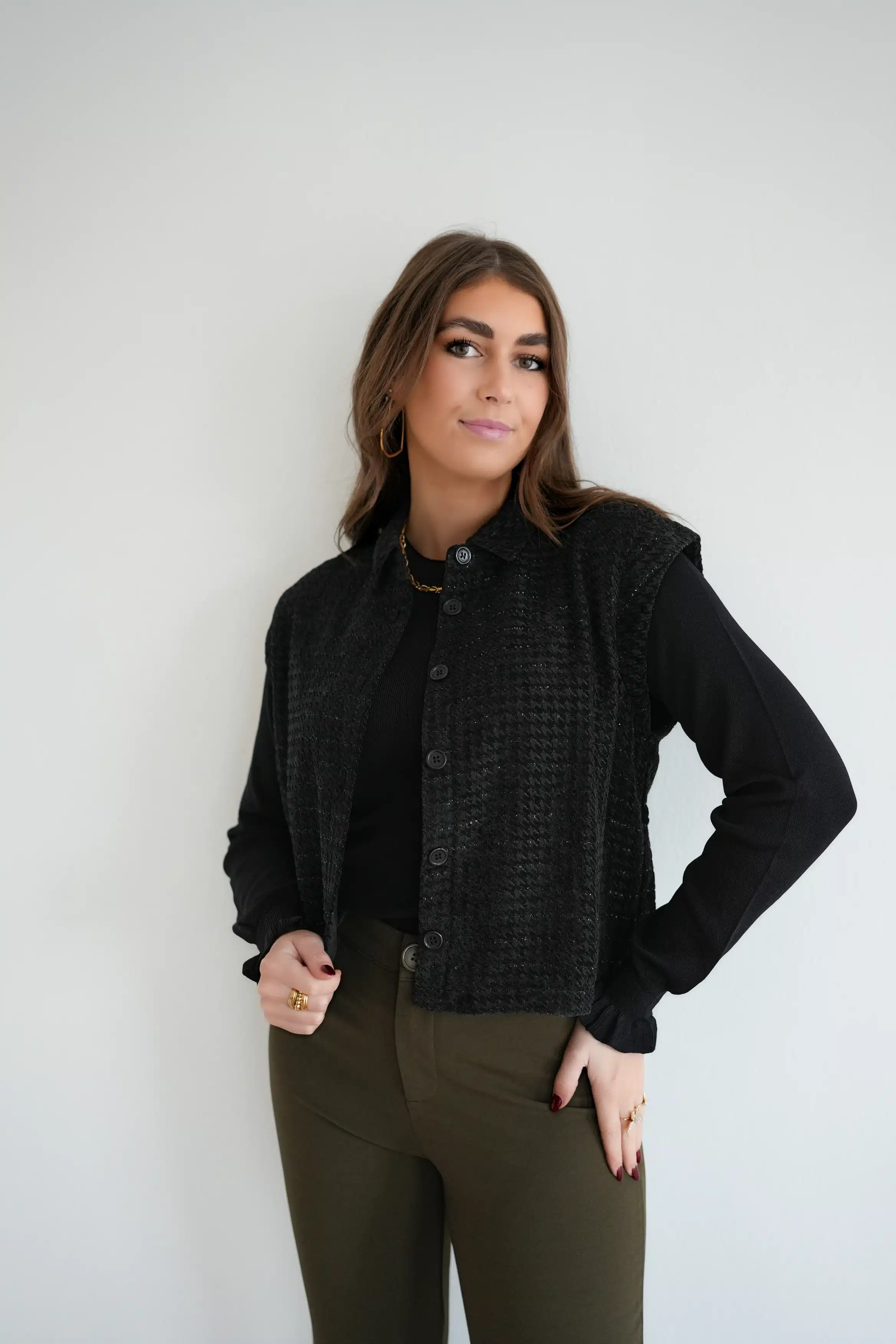 Lofty Manner Gilet Rosalee Black