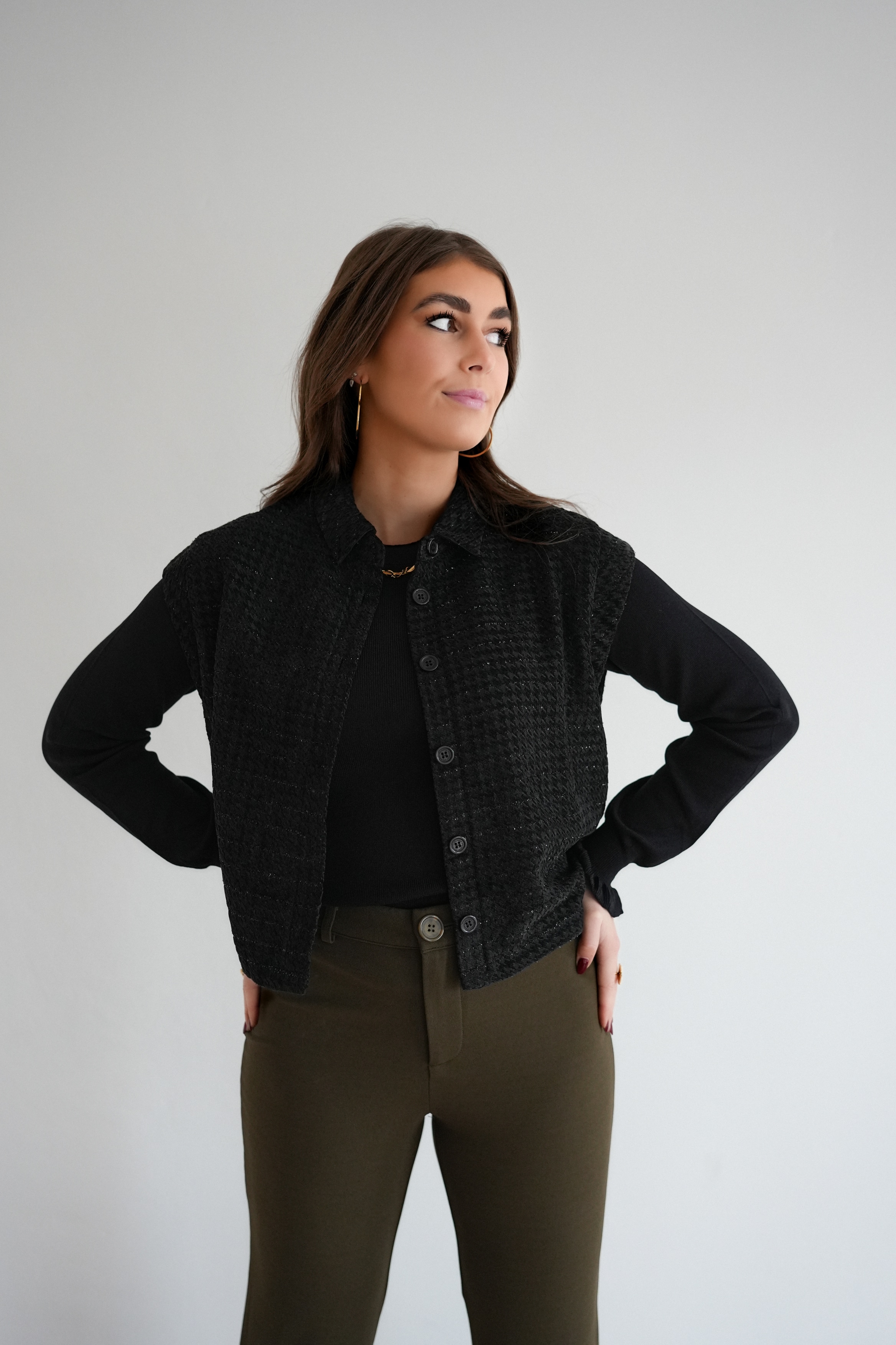 Lofty Manner Gilet Rosalee Black - Afbeelding 3