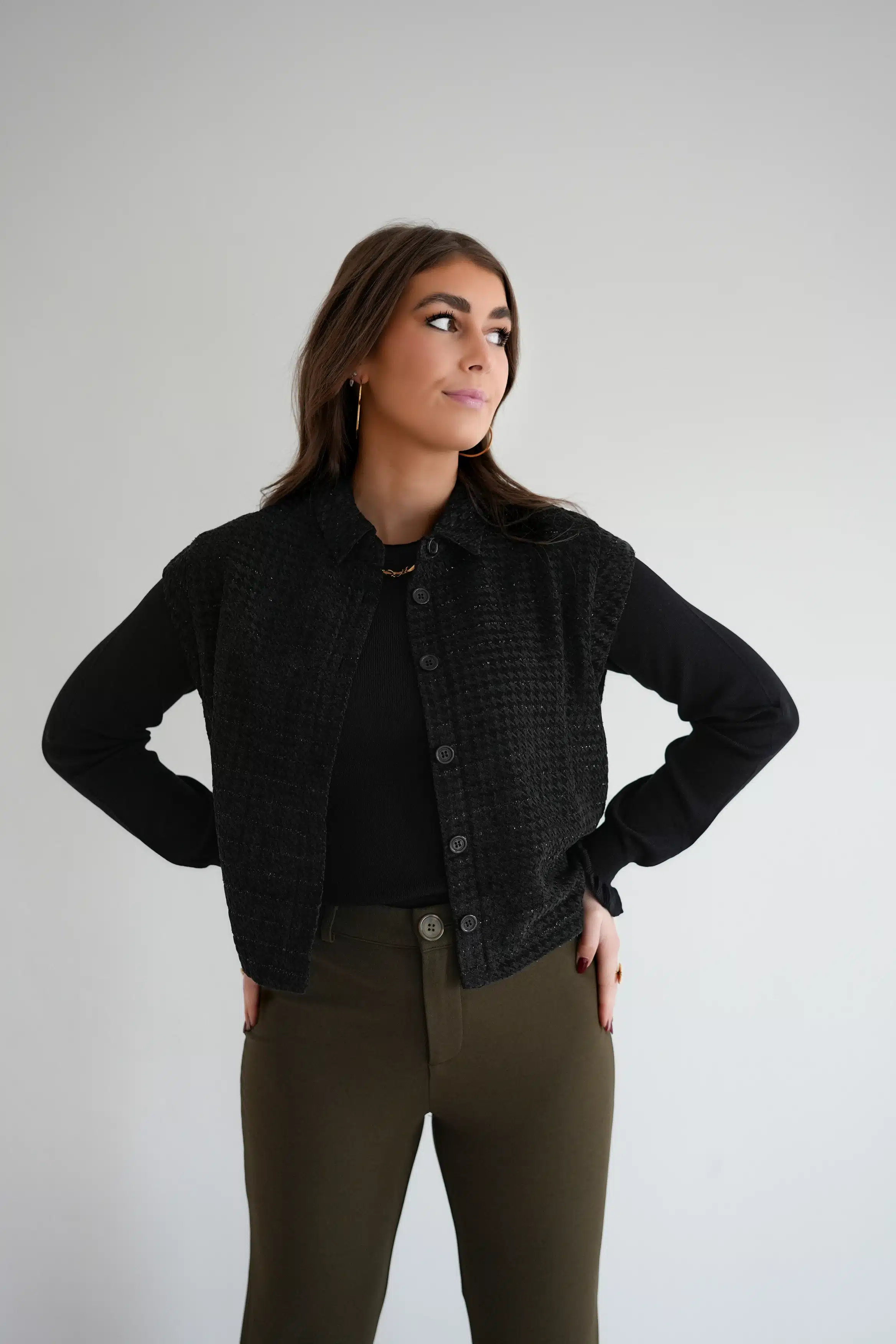 Lofty Manner Gilet Rosalee Black - Afbeelding 3