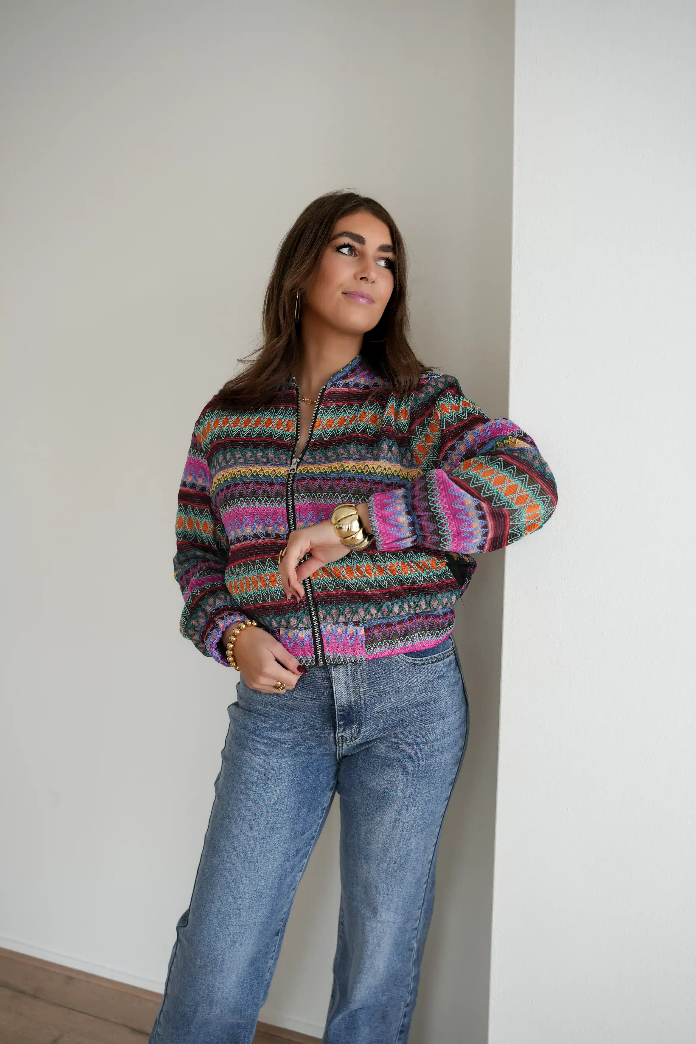 Lofty Manner Jacket Plien Multi Pink - Afbeelding 2