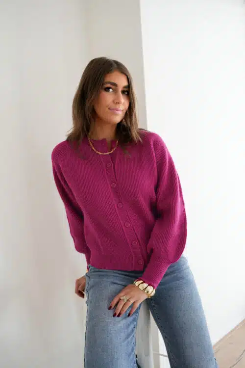 Lofty Manner Cardigan Aria Pink