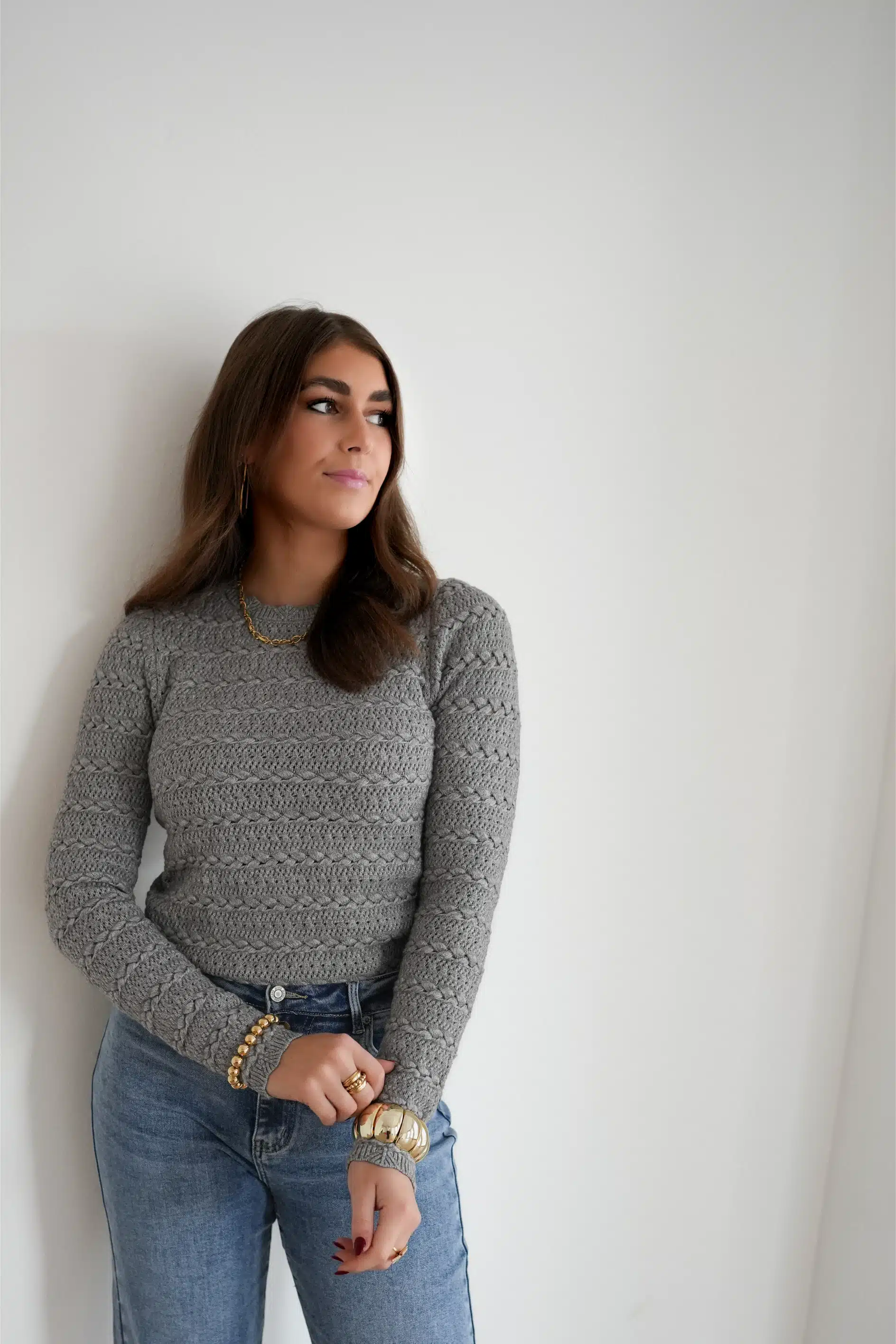 Lofty Manner Sweater Marla Grey - Afbeelding 3