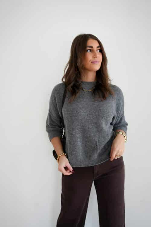 Alternative view of Alpaca Sweater Grey