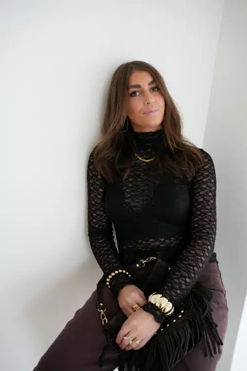 Chloe Mesh Top Black *