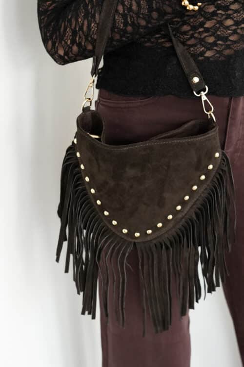 Fransje Studs Bag Brown