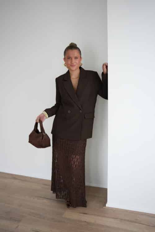 Minnie Lace Skirt Brown