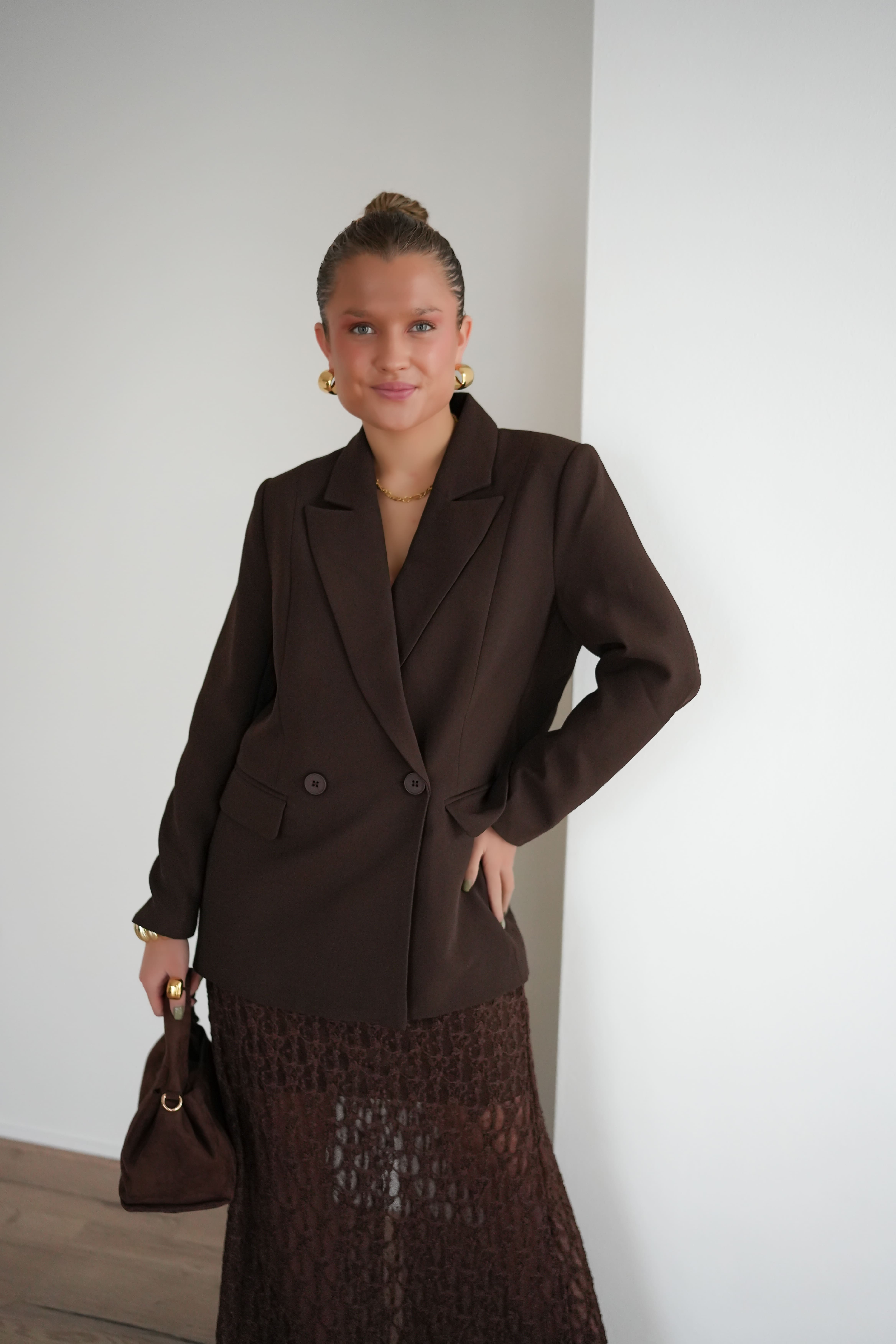 Mila Blazer Brown ~ - Afbeelding 4