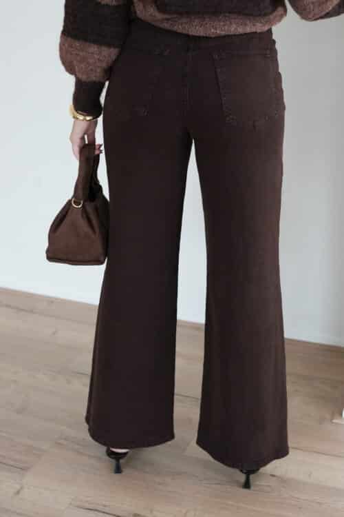 Alternative view of Bowine Wide Leg Brown 9091