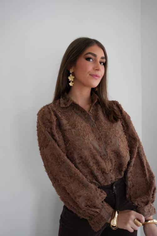 Cheryl Blouse Brown*