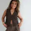 Feye Flower Gilet Brown |