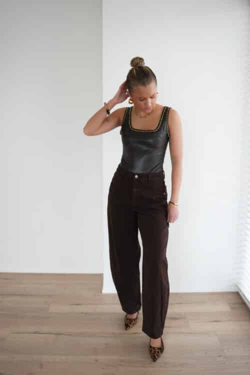 Alternative view of Bibi Balloon Jeans Brown 9111