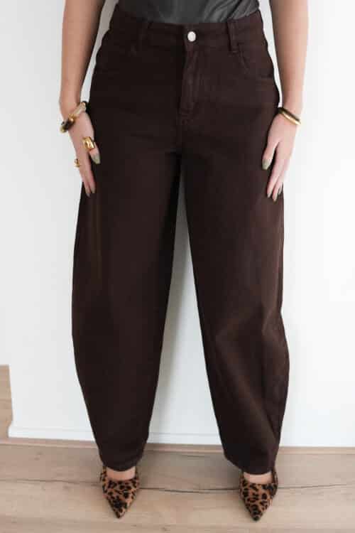 Bibi Balloon Jeans Brown 9111