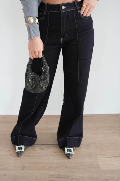 Zaza Straight Jeans Dark Blue 9090