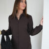 Mi Piace Blouse Puff Sleeves Espresso