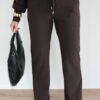 Mi Piace Trouser Straight Bonded Espresso