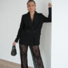 Lace Pants Black  .