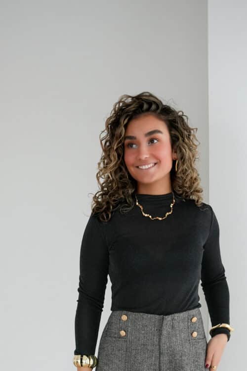 Lore Sheer Top Black ~