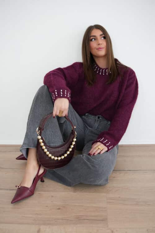 Alternative view of Kess Sweater Bordeaux|