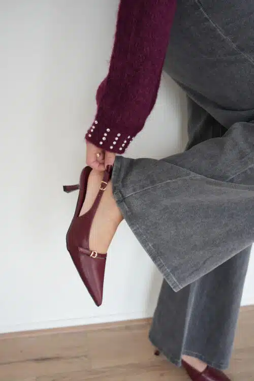Nulu Heels Bordeaux