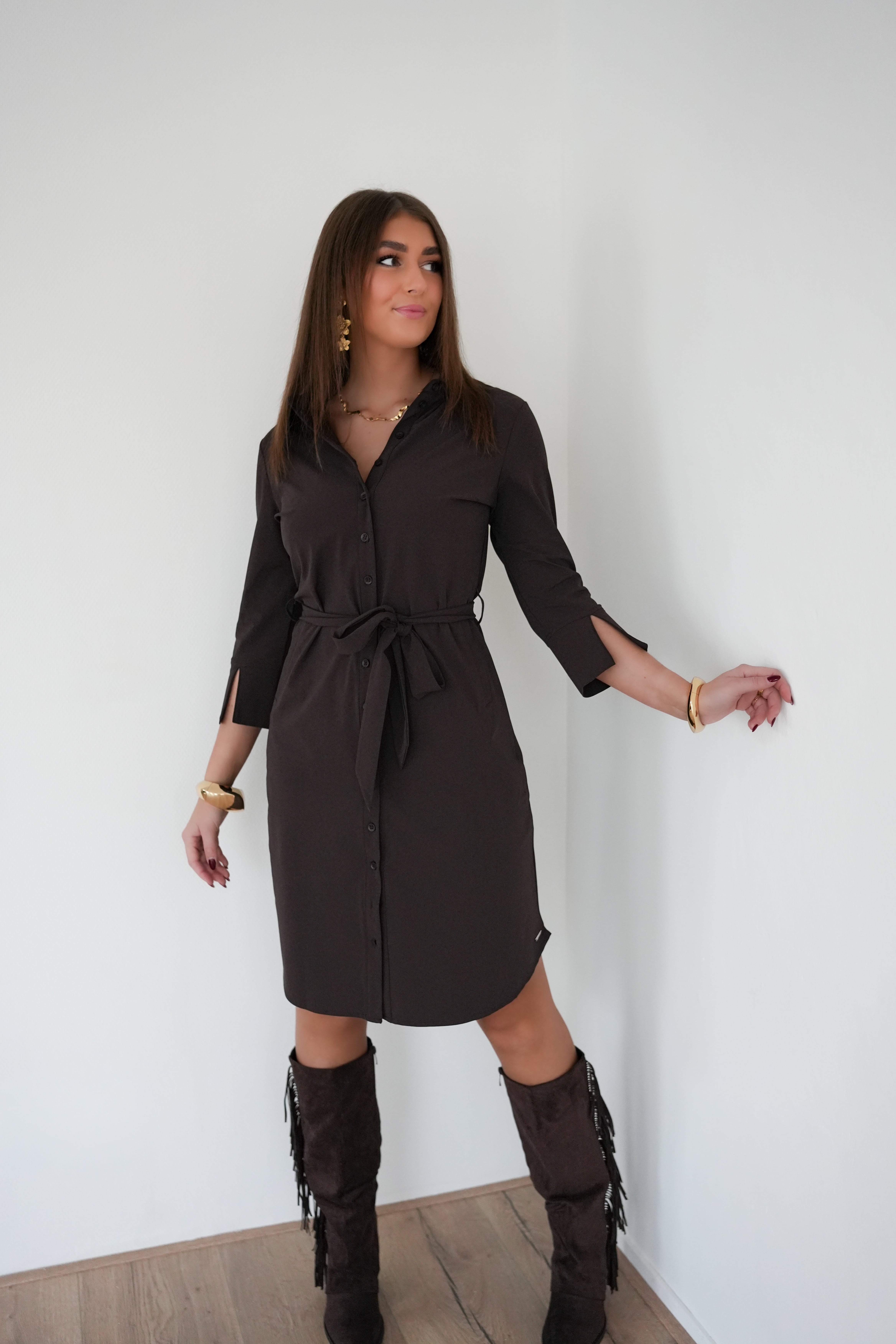 Mi Piace Dress Espresso