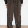 Elina Leatherlook Pants Brown