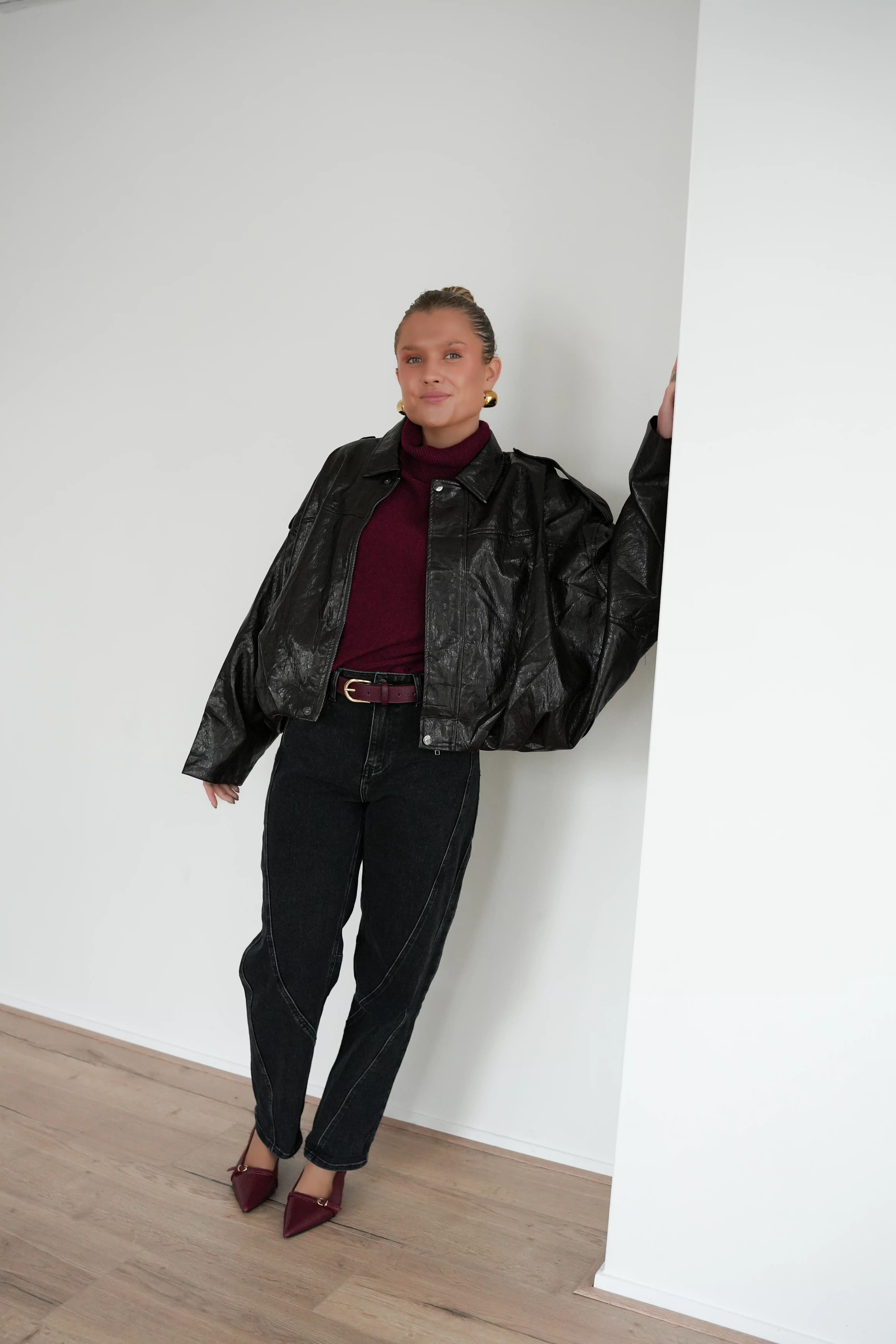 Alice Leatherlook Jacket Dark Brown^ - Afbeelding 2