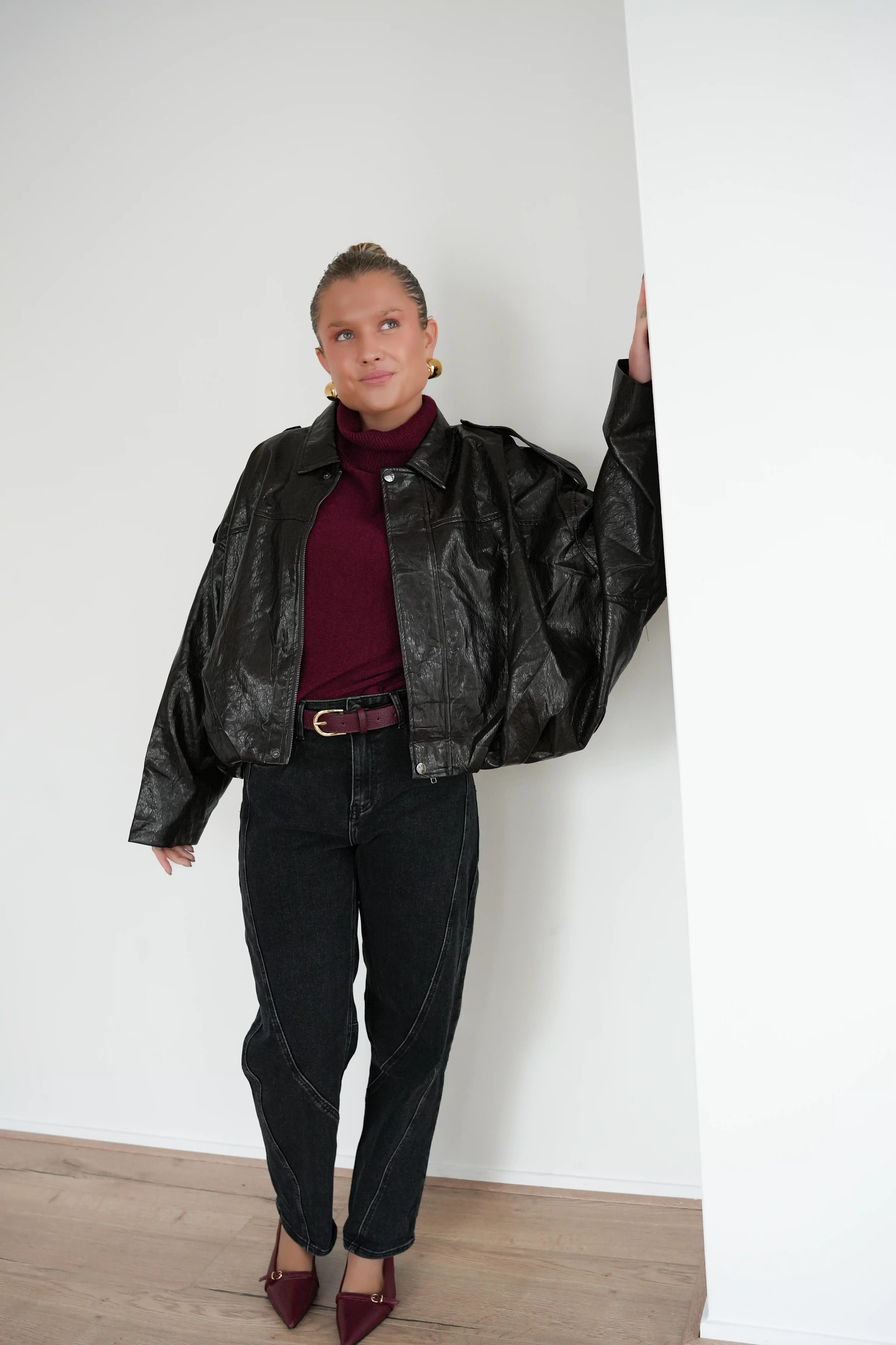 Alice Leatherlook Jacket Dark Brown^ - Afbeelding 6