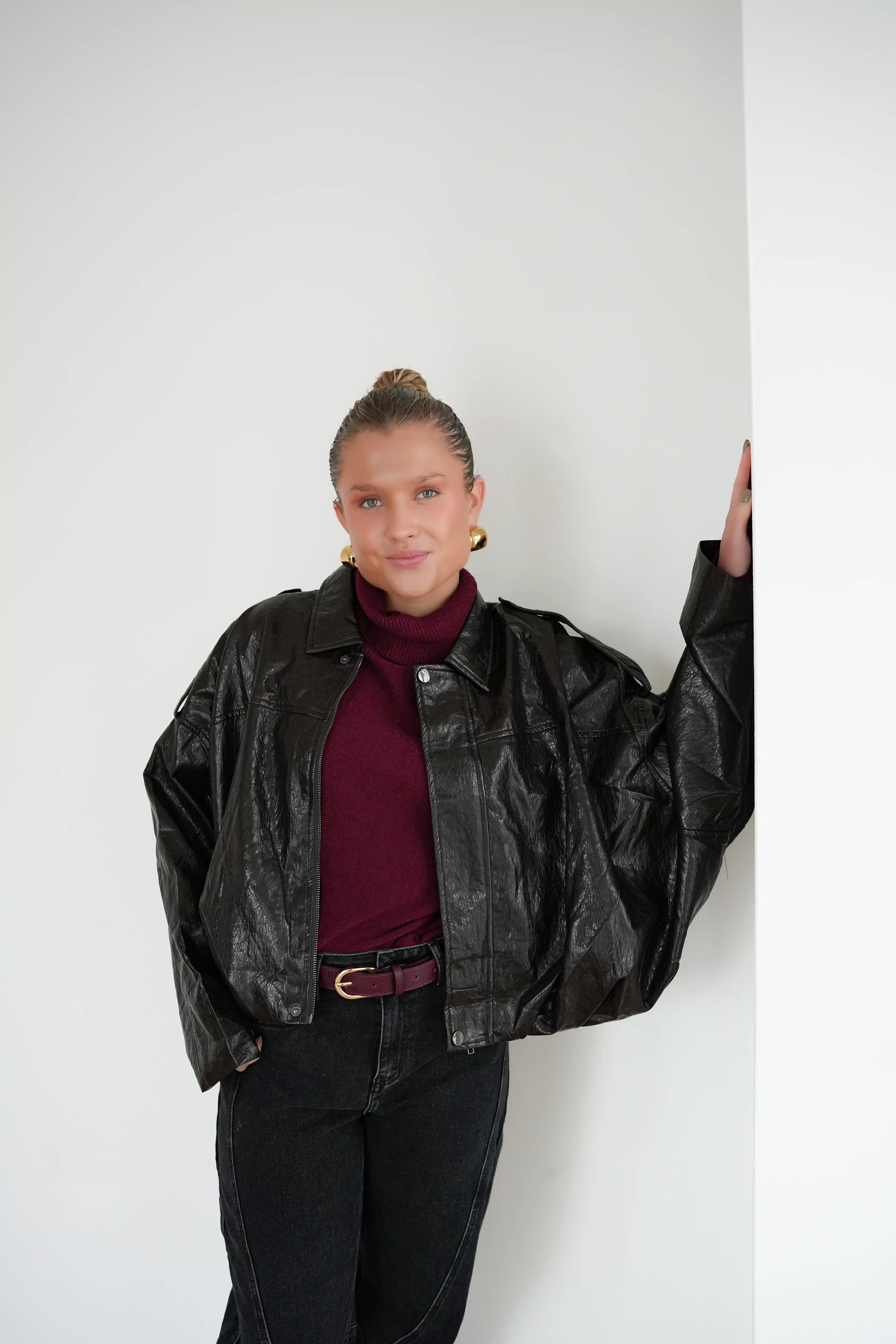 Alice Leatherlook Jacket Dark Brown^ - Afbeelding 5