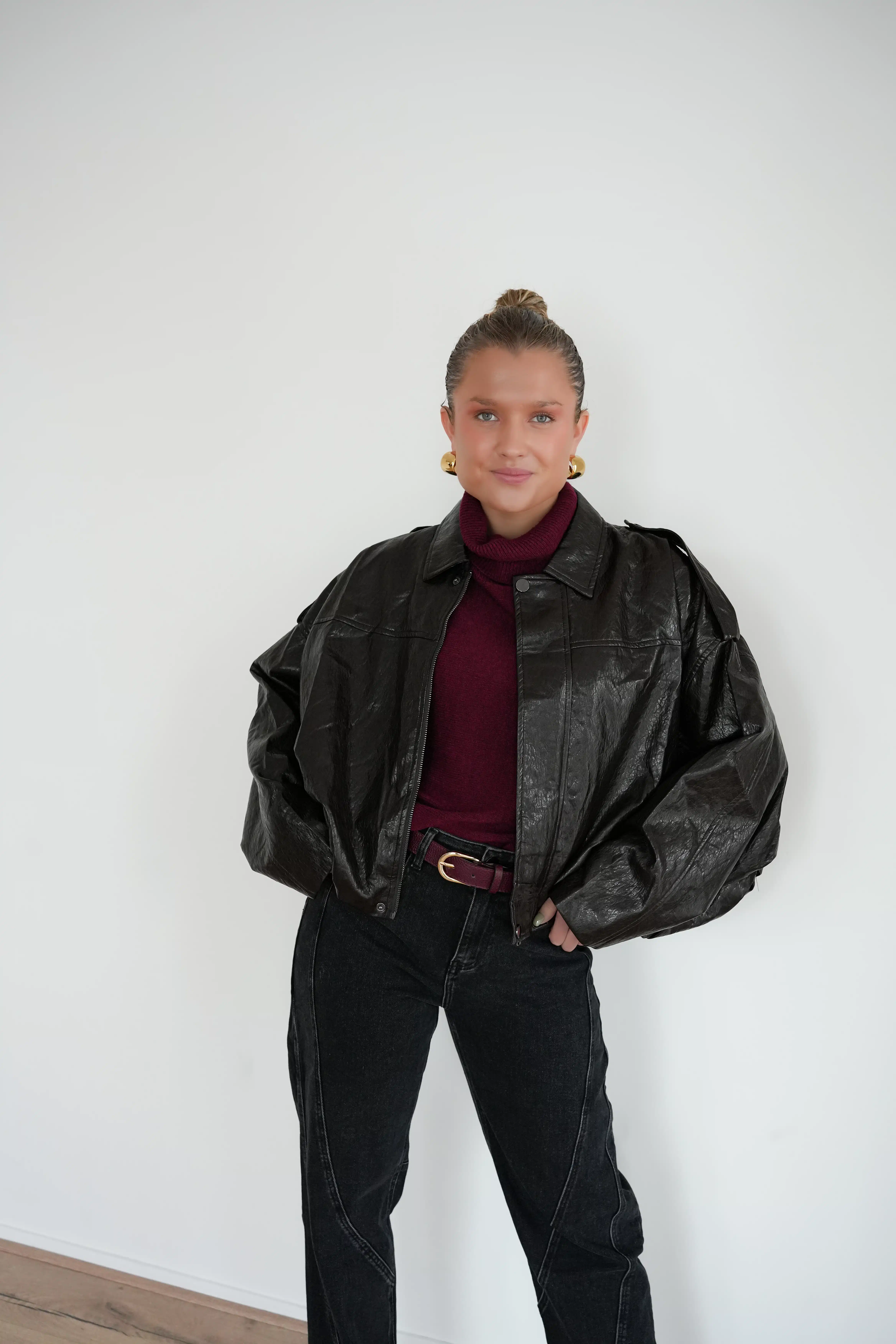 Alice Leatherlook Jacket Dark Brown^ - Afbeelding 4