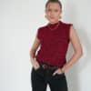 Emy Glitter Top Bordeaux *