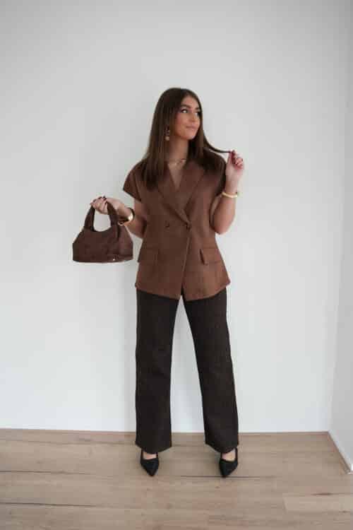 Alternative view of Gia Suedine Gilet Brown