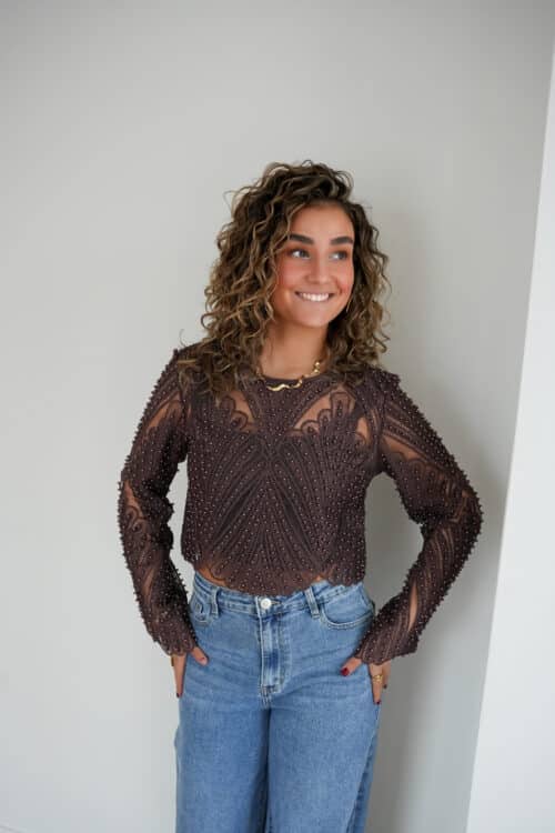 Aisha Blouse Brown*