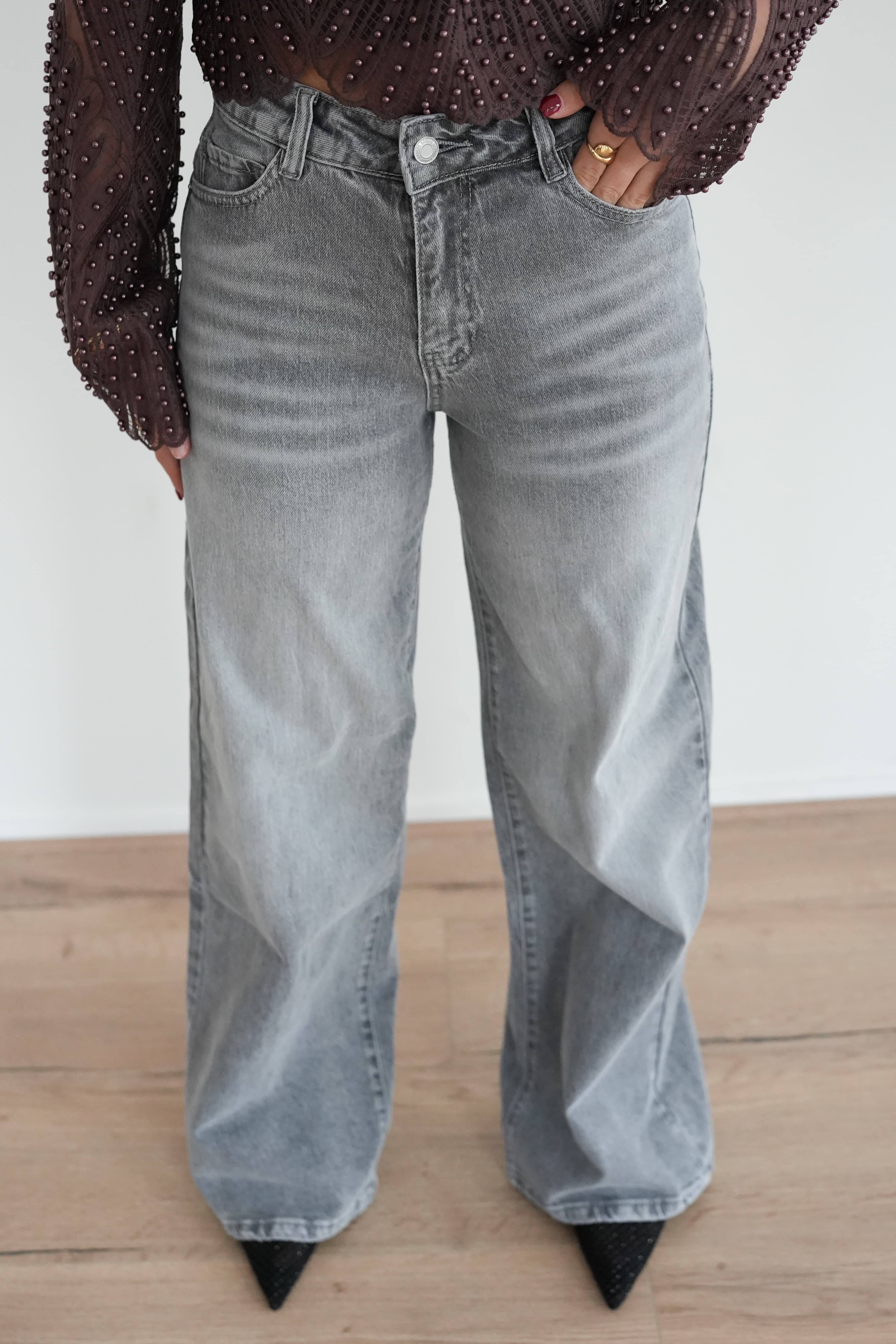 Lana Dad Fit Grey 265