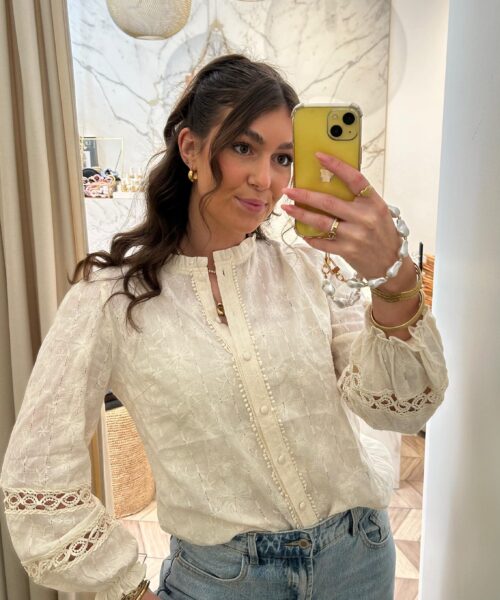 Beate Beige Blouse.