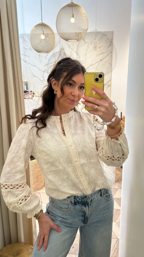 Beate Beige Blouse.