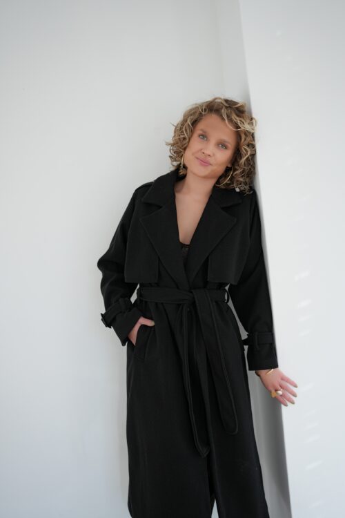 Marijn Trenchcoat Black