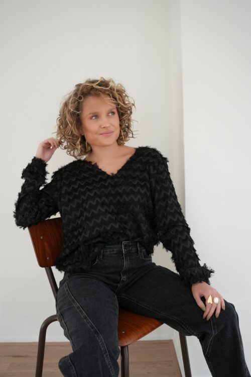 Lofty Manner Blouse Cathy Black