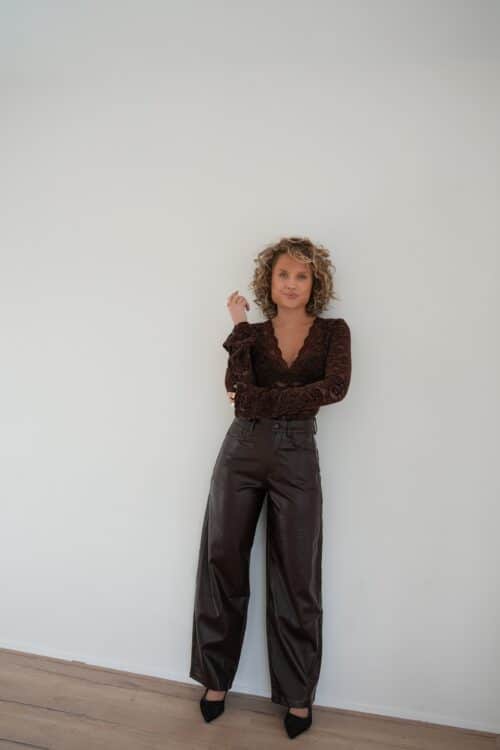 Alternative view of Zoe Leather Barrel Brown 6057-2