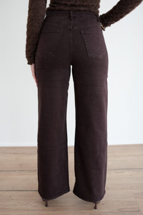 Alternative view of Annick Wide Leg Jeans Brown 3378