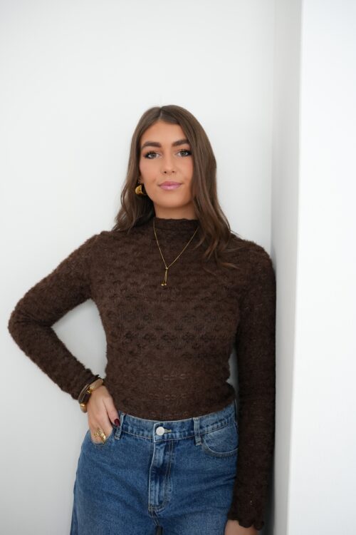 Amber Furry Top Brown ~