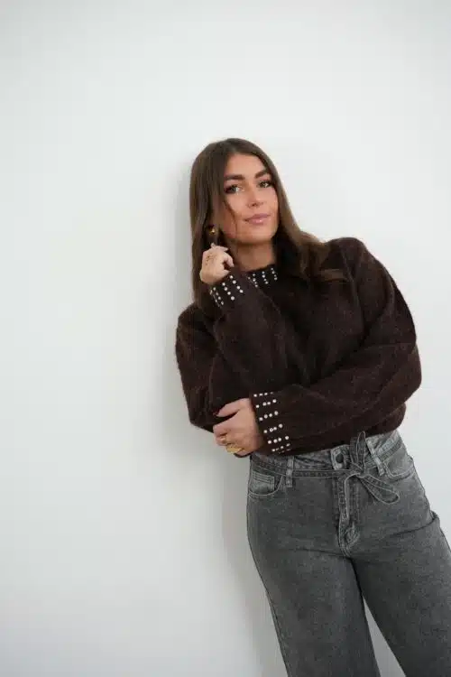 Alternative view of Kess Sweater Brown -