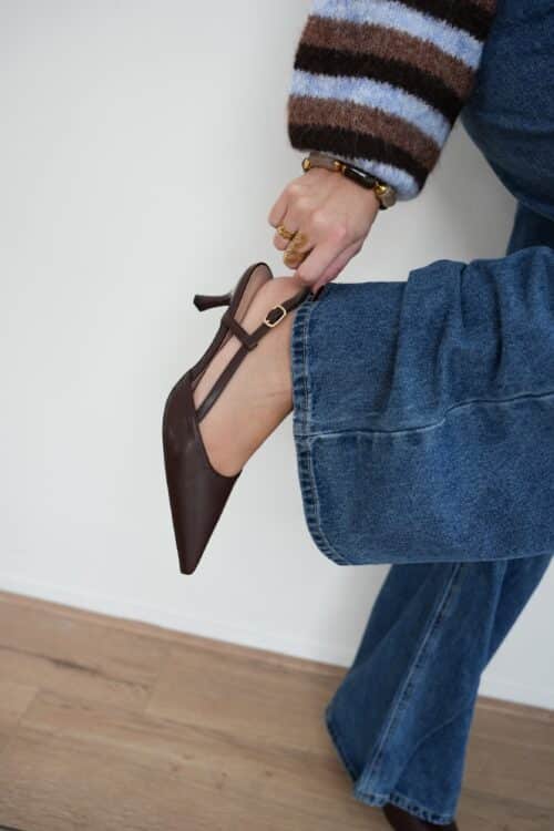 Nora Heels  Brown