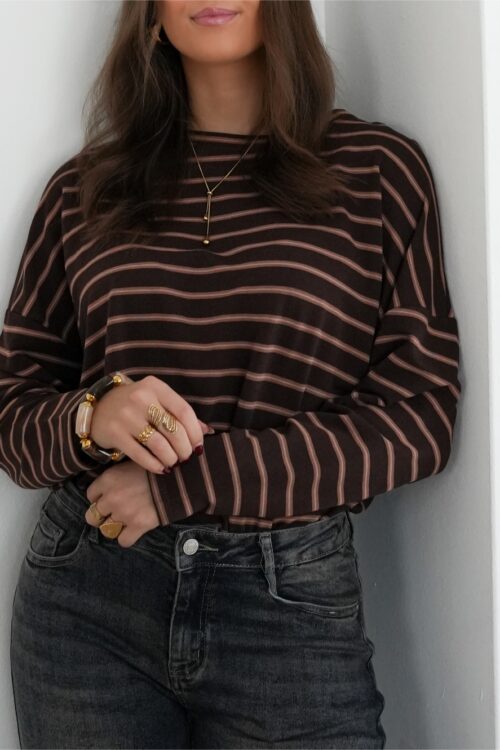 Niene Longsleeve Stripe Brown