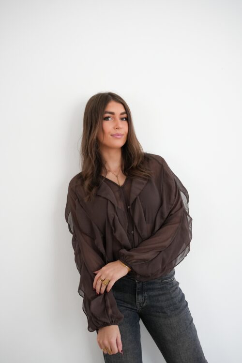 Elsie Blouse Brown .
