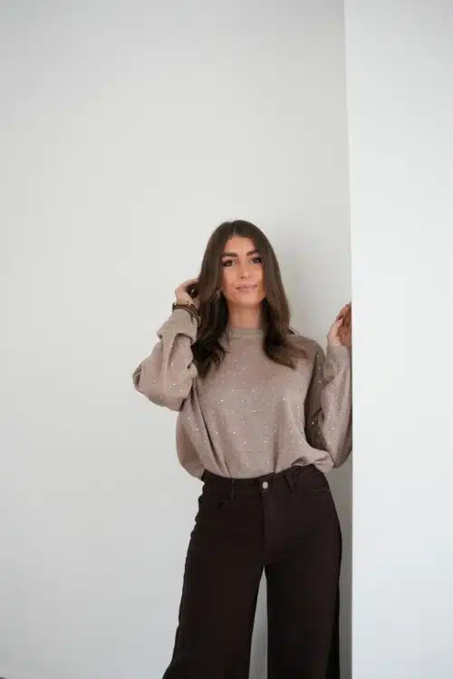 Alternative view of Layla Stones Sweater Taupe ^