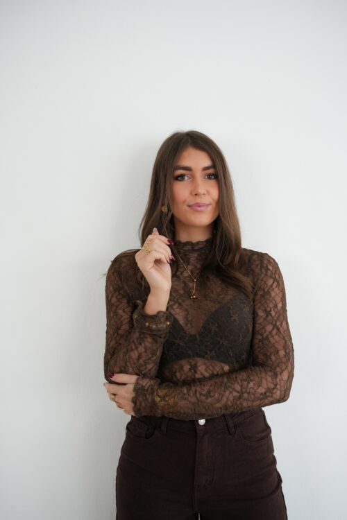 Bowi Mesh Top Brown ~