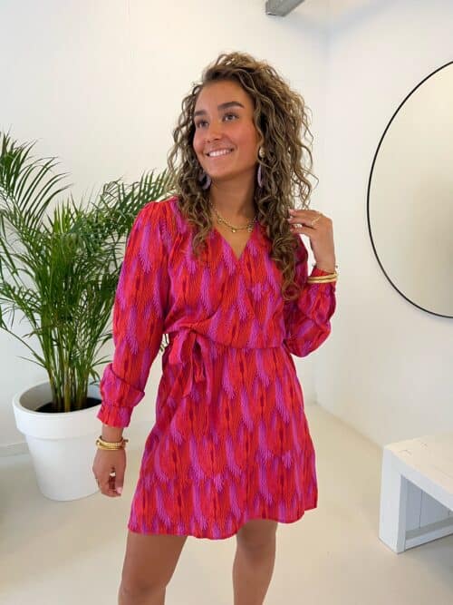 Lofty Manner Dress Suus Feather Print