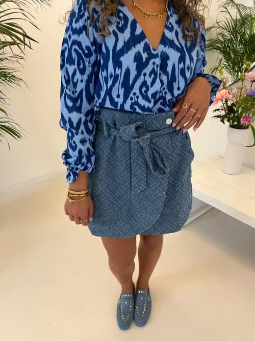 Alternative view of Lofty Manner Skirt Vive Denim Blue