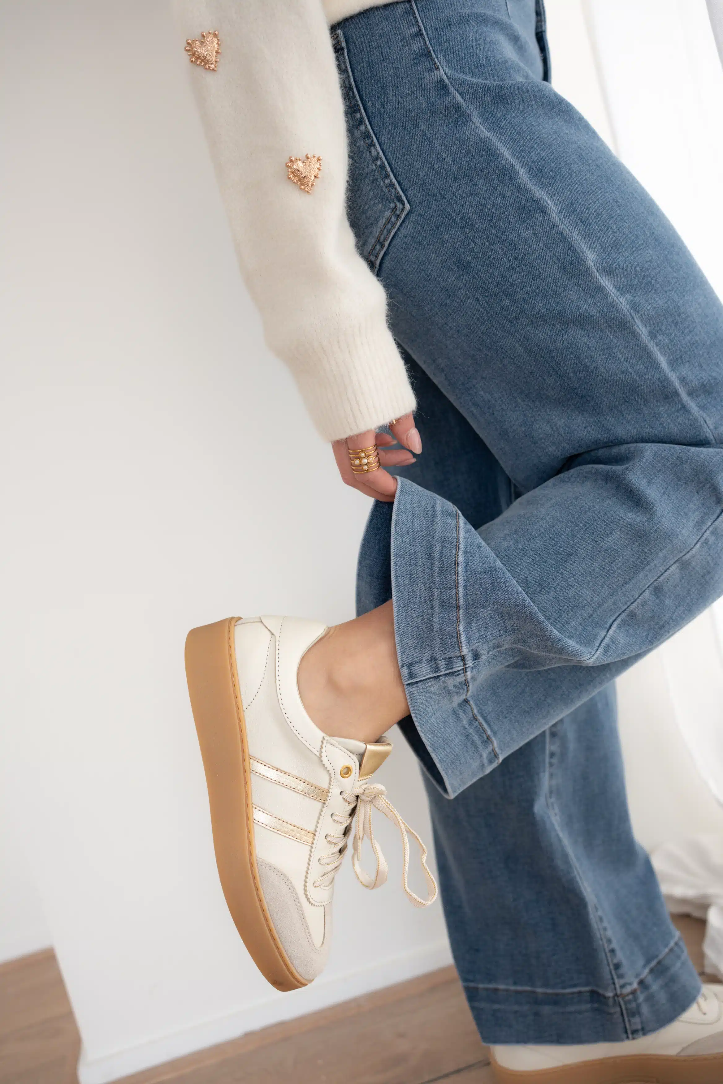 Tango Nynke 2-a Bone White Sneakers - Afbeelding 3