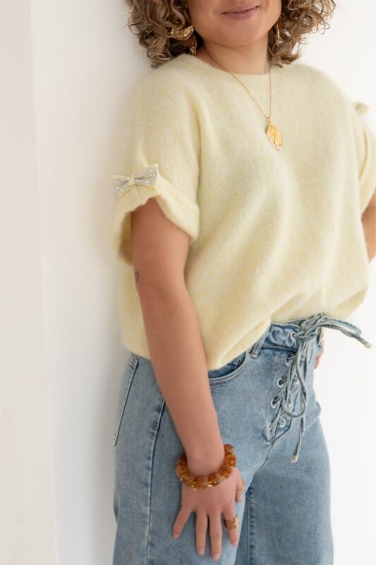 Alternative view of Lynn Bow Sweater Yellow |